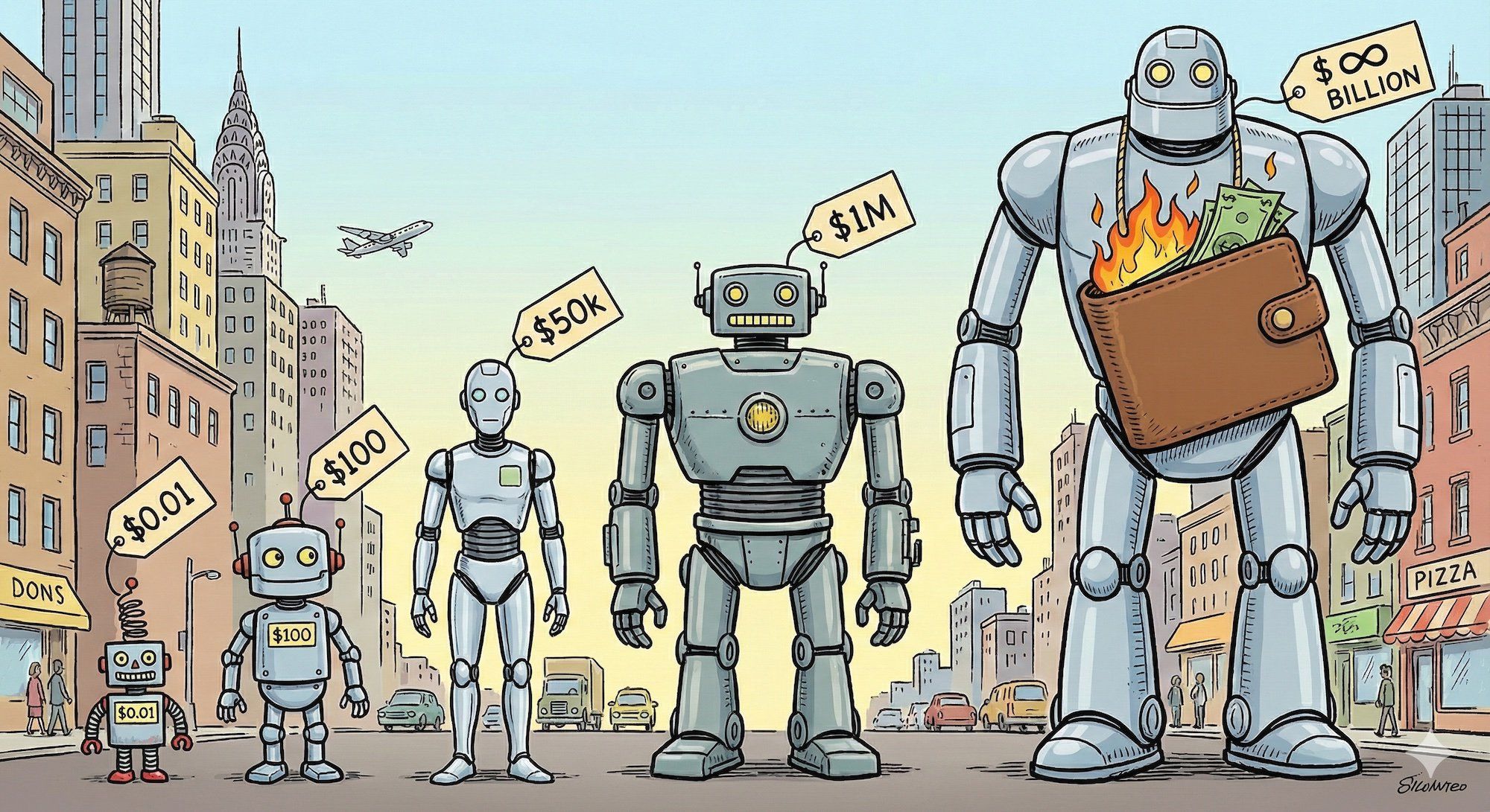 A lineup of LLMs of increasing size from tiny to massive